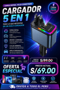 cargador  retractil 5 en 1