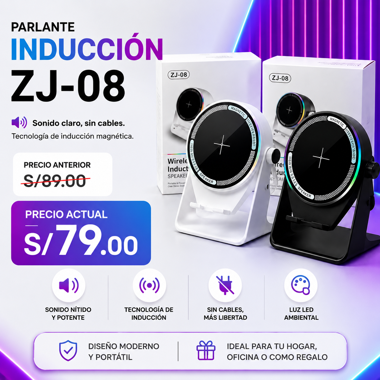 PARLANTE INDUCCION ZJ-08